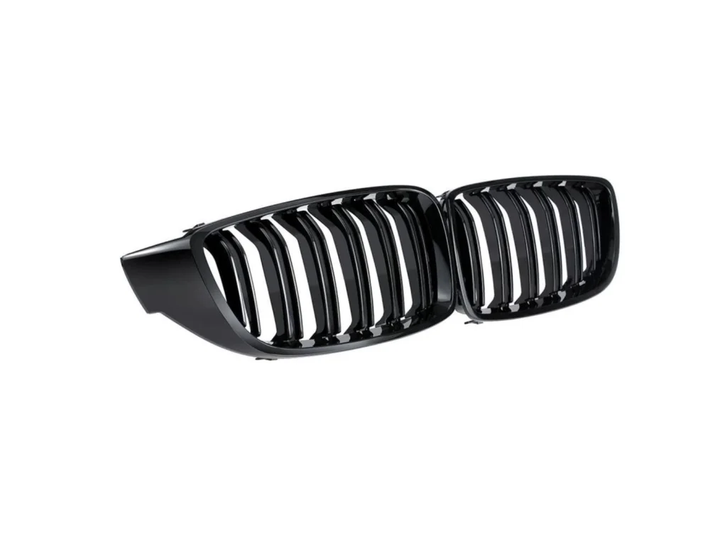 Bmw 4 Uyumlu Serisi F32 2013-2019 M4 Böbrek (Cift Cızgı Panjur) Piano Black