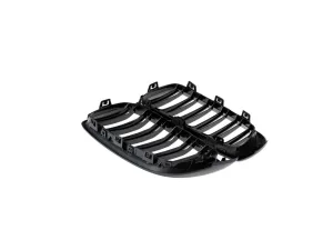 Bmw 4 Uyumlu Serisi F32 2013-2019 M4 Böbrek (Cift Cızgı Panjur) Piano Black thumb 3
