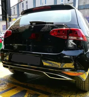 Volkswagen Golf Uyumlu 7 2013-2017 Difüzör Parlak Siyah thumb 1