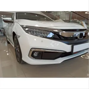 Honda Civic Uyumlu Fc5 2019-2021 Ön Sis Kaşı Kaplaması Nikelaj (Makyajlı Kasa)DRS Tuning kalitesiyle tanışın! Özel olarak Honda  model araçlar için üretilen bu