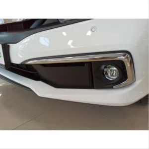 Honda Civic Uyumlu Fc5 2019-2021 Ön Sis Kaşı Kaplaması Nikelaj (Makyajlı Kasa) thumb 3
