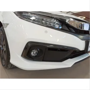 Honda Civic Uyumlu Fc5 2019-2021 Ön Sis Kaşı Kaplaması Karbon (Makyajlı Kasa)DRS Tuning kalitesiyle tanışın! Özel olarak Honda  model araçlar için üretilen bu ü