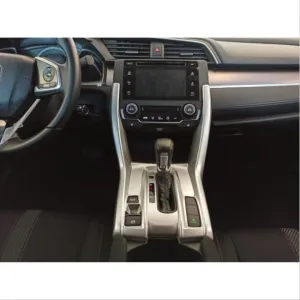 Honda Civic Uyumlu Fc5 2016-2020 Yeni Stil Vites Konsol Kaplama- Silver thumb 2