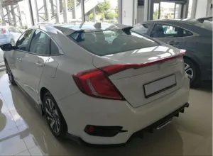Honda Civic Uyumlu Fc5 2016-2021 Typer Model Cam Üstü Spoiler (Boyasız) - Görsel 3