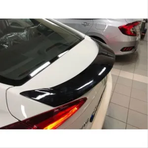 Honda Civic Uyumlu Fc5 2016-2020 Oval Spoiler (Boyasız) - Görsel 2