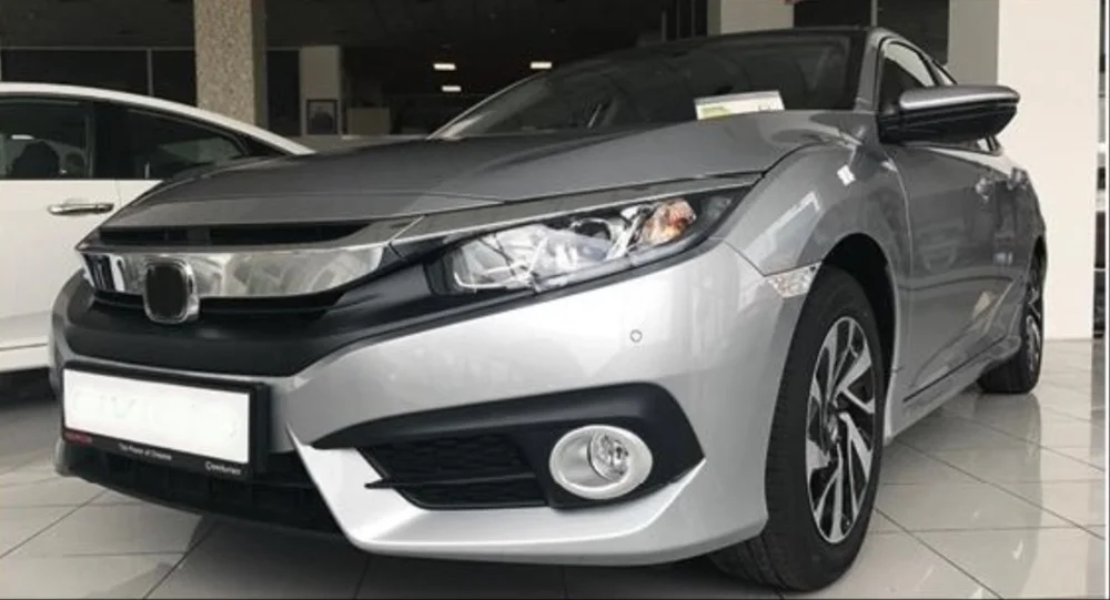 Drs Tuning Honda Civic Uyumlu Fc5 2016-2020 Oval Sis Kaplaması Silver