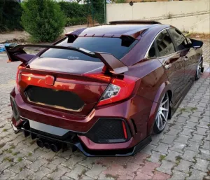Drs Tuning Honda Civic Uyumlu Fc5 2016-2020 Type R Spoiler Boyasız - Görsel 2