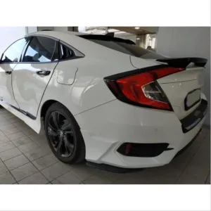 Honda Civic Uyumlu Fc5 2016-2020 Kelebek Camı Kaplaması Köseli Model - Görsel 3