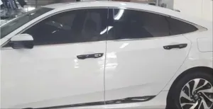 Honda Civic Uyumlu Fc5 2016-2020 Kapı Direk Kaplama Piano Black