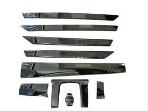 Honda Civic Uyumlu Fc5 2016-2020 İç Konsol Kaplaması Füme 9 Parça thumb 4