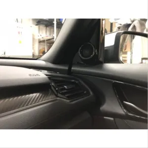 Honda Civic Uyumlu Fc5 2016-2020 Havalandırma Menfez Kaplama 3 Parça Piano Black - Görsel 2
