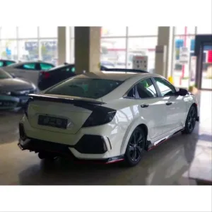 Honda Civic Uyumlu Fc5 2016-2020 Arka Çamurluk Kabartma Dizayn A (Typer) - Görsel 2