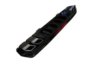Honda Civic Uyumlu Fc5 2016-2020 Difüzör Kare Egzoz Piano Black - Görsel 2