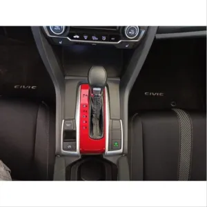Honda Civic Uyumlu Fc5 2016-2020 Otomatik Vites Kaplama- Kırmızı P-R-N-D-S-LDRS Tuning kalitesiyle tanışın! Özel olarak Honda  model araçlar için üretilen bu ür