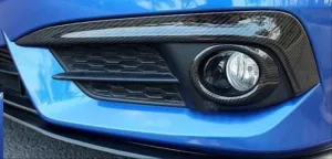 Honda Civic Uyumlu Fc5 2016-2020 Ön Sis Kas - Halka Kaplama Karbon thumb 2