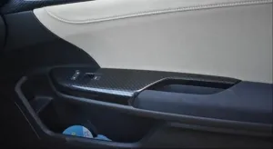 Honda Civic Uyumlu Fc5 2016-2020 Kapı Kolçak Kaplama Karbon thumb 1