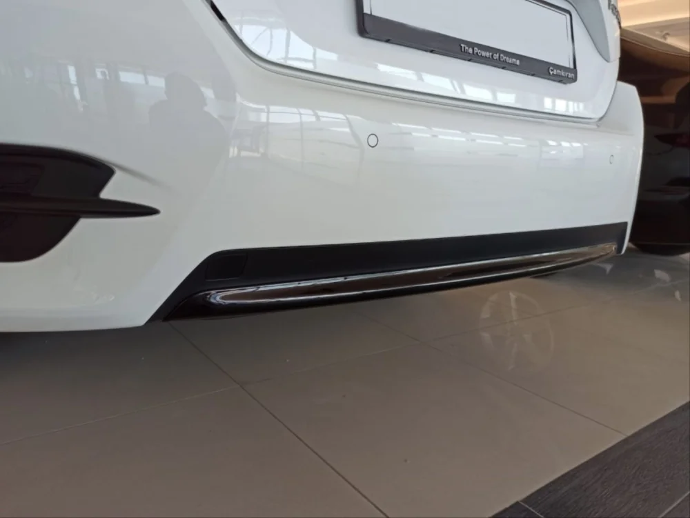 Drs Tuning Honda Civic Uyumlu Fc5 2016-2020 Arka Tampon Alt Çıta Piano Black