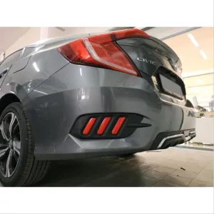 Honda Civic Uyumlu Fc5 2016-2020 Arka Sis 3 Cızgı KırmızıDRS Tuning kalitesiyle tanışın! Özel olarak Honda  model araçlar için üretilen bu ürün, otomobilinizin 