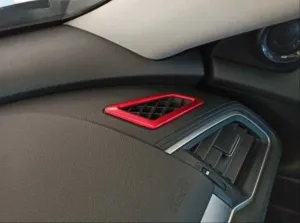 Honda Civic Uyumlu Fc5 2016-2020 Hava Menfez Kaplama 2 Parça - Kırmızı thumb 2