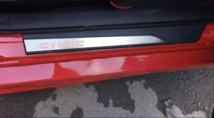 Honda Civic Uyumlu Fc5-Fk7 2016-2020 Işıklı Kapı Eşiği Kırmızı thumb 3