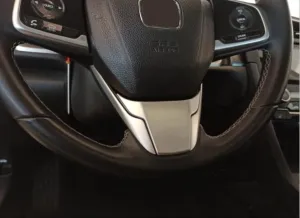 Honda Civic Uyumlu Fc5 2016-2020 Direksiyon Alt Parça Tekli Silver Yazısız thumb 2