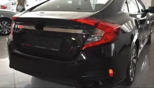 Honda Civic Uyumlu Fc5 2016-2020 Bagaj Üst Nikelaj Kaplama Dar thumb 2