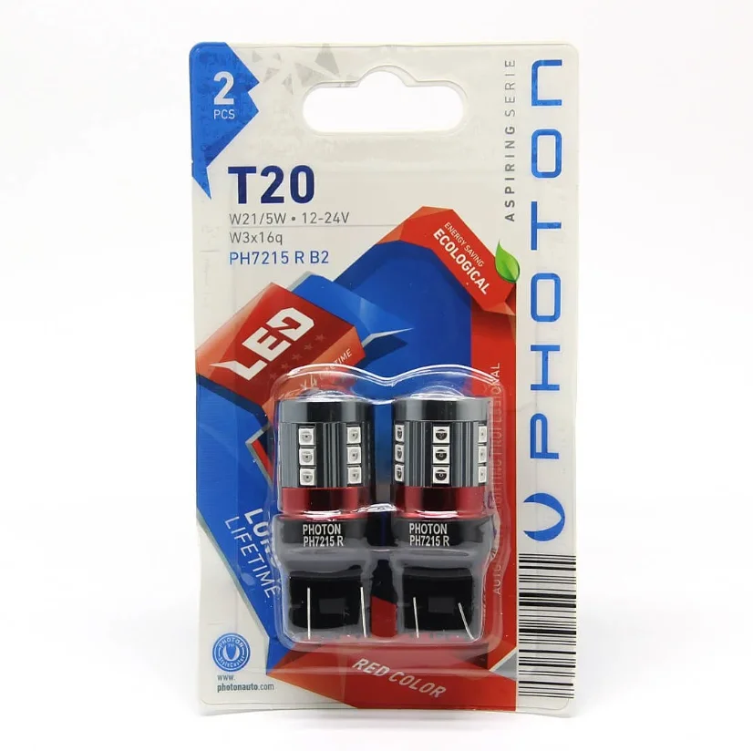 T20 21-5W Uyumlu Kırmızı LED Ph7215 R