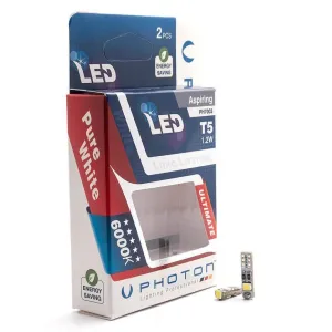 Photon uyumlu T5 12/24V 1.2W Canbus 3'Lü Ph7003 LED modelleri Oto Aksesuar Shop'de. Kaliteli malzeme, hızlı kargo ve güvenli alışverişle hemen inceleyin.