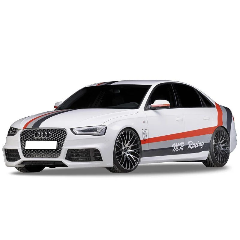 Audi A4 Uyumlu B8 2008 - 2012 Rs4 Yan Marşpiyel Seti (Plastik)