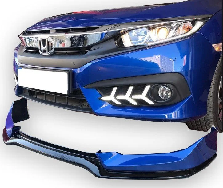 Honda Civic Uyumlu Fc5 Sedan (2015-2018) Mugen Ön Tampon Eki (Plastik)