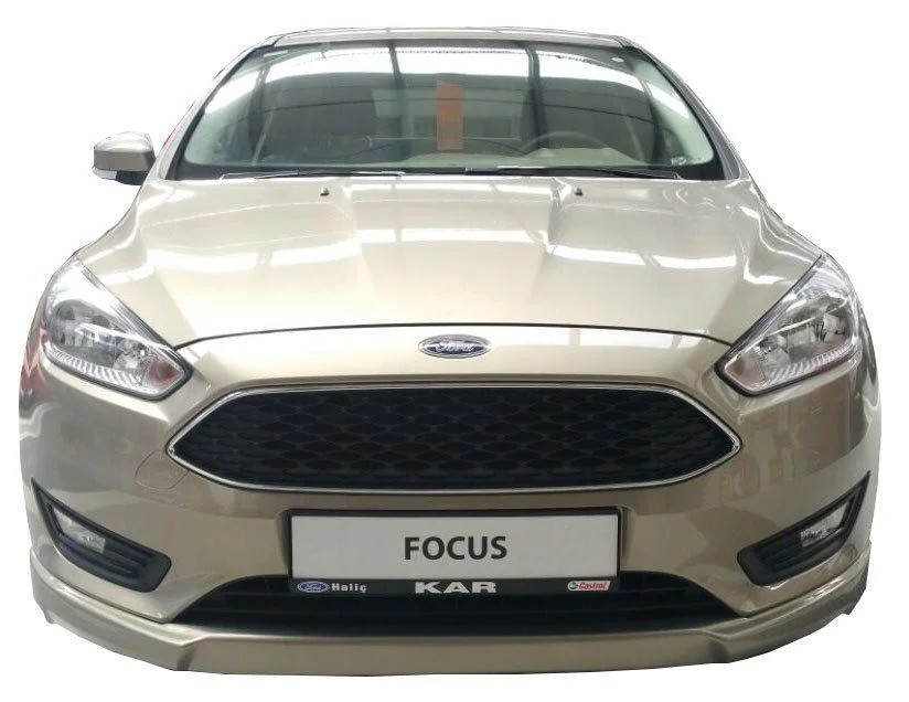 Focus Uyumlu 3 Hatchback - Sedan Uyumlu (2015 - 2018) Sonrası Ön Tampon Ek (Plastik)