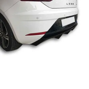Seat Leon 2012-2020 (5F) uyumlu (2017-2019) Kapalı Arka Tampon Eki - Difüzör (Plastik) modelleri Oto Aksesuar Shop'de. Kaliteli malzeme, hızlı kargo ve güvenli