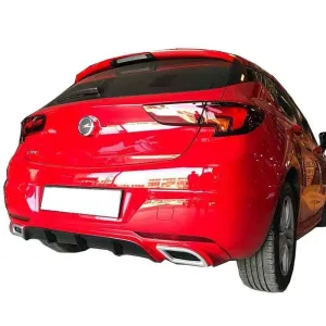 Opel Astra 2015-2021 (K) uyumlu K 2016 Sonrası Egzoz Görünümlü Arka Tampon Eki - Difüzör (Plastik) modelleri Oto Aksesuar Shop'de. Kaliteli malzeme, hızlı