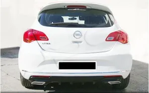 Opel Astra 2009-2015 (J) uyumlu J Hatchback 2013 - 2015 Egzoz Görünümlü Arka Tampon Eki - Difüzör (Plastik) modelleri Oto Aksesuar Shop'de. Kaliteli malzeme,