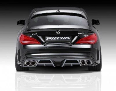 Mercedes Cla Uyumlu W117 Amg (2012-2015) Piecha Arka Tampon Eki - Difüzör (Plastik)