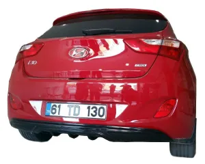 Hyundai İ30 Gd Uyumlu (2011-2016) Arka Tampon Eki - Difüzör (Plastik)