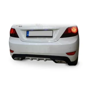 Hyundai Accent Blue 2011-2017 (RB) uyumlu Accent Blue Egzoz Görünümlü Universal Arka Tampon Eki - Difüzör (Plastik) modelleri Oto Aksesuar Shop'de. Kaliteli