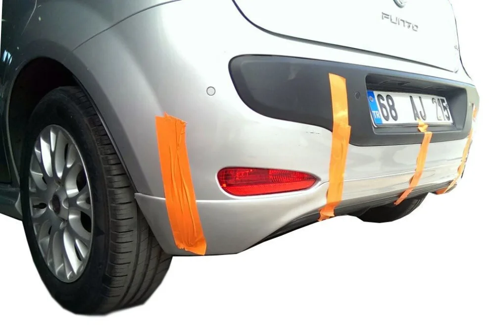 Fiat Punto Uyumlu Evo (2010 Sonrası) Arka Tampon Eki - Difüzör (Plastik)
