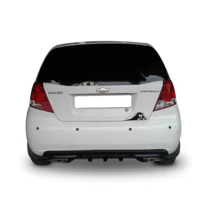 Chevrolet Aveo / Kalos Kalos Egzoz Görünümlü Universal Arka Tampon Eki - Difüzör (Plastik)