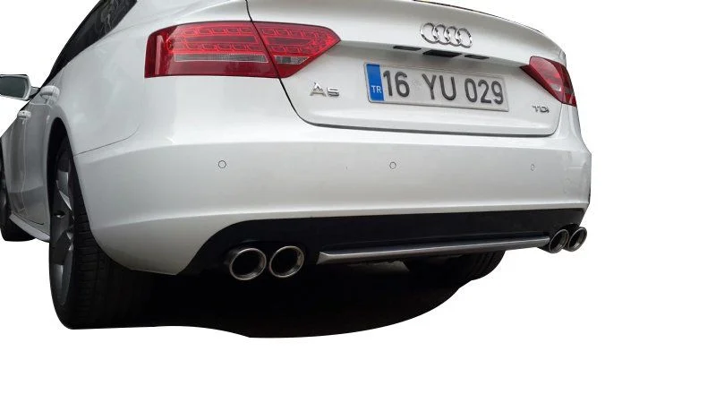 Audi A5 Uyumlu 8P3 2008 - 2011 Sportback Arka Tampon Eki - Difüzör (Plastik)