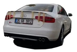 Audi A4 2008-2015 (B8) uyumlu B8 Makyajlı 2012 - 2016 S4 Arka Tampon Eki - Difüzör (Plastik) modelleri Oto Aksesuar Shop'de. Kaliteli malzeme, hızlı kargo ve