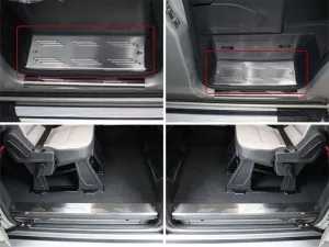 Ford Custom V362 FL Uyumlu İç Kapı Eşiği 4 Parça Krom 2018 Ve Sonrası