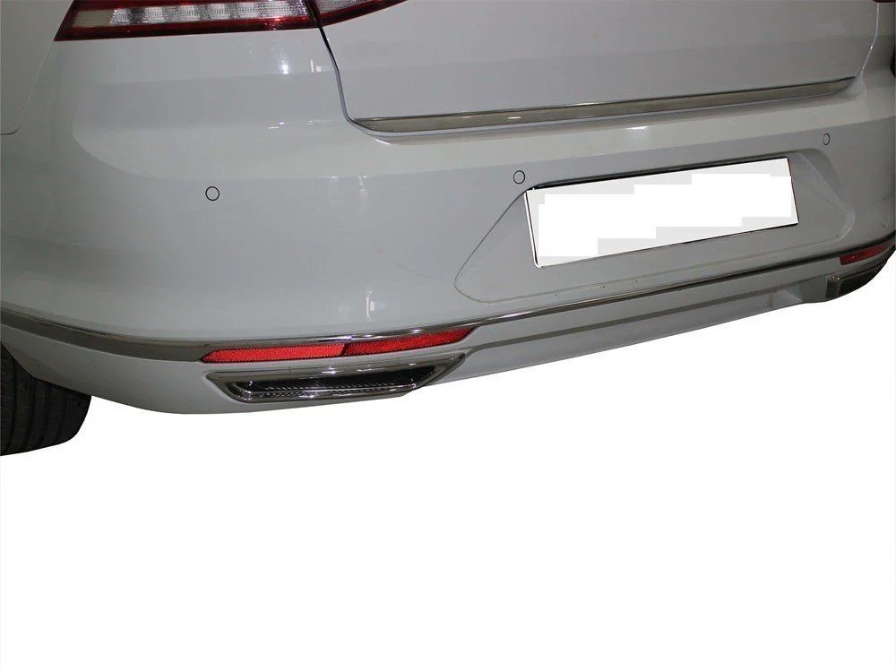 Volkswagen Passat Uyumlu 45420 Arka Tampon Alt Çıtası 3 Parça Krom 2019 Ve Sonrası