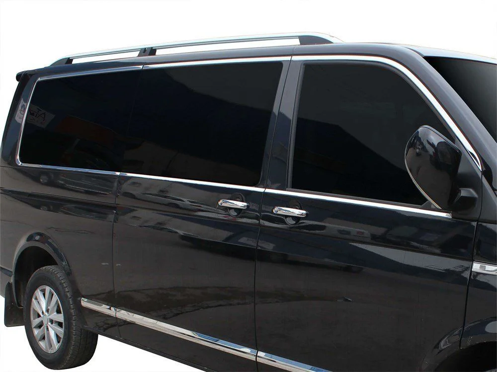 Volkswagen Caravelle Uyumlu T6 Cam Çerçevesi 14 Parça Krom (U.Ş) 2015 Ve Sonrası