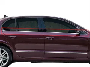 Skoda Super Uyumlu B6 3T Cam Çıtası 4 Parça Krom 2008-2014