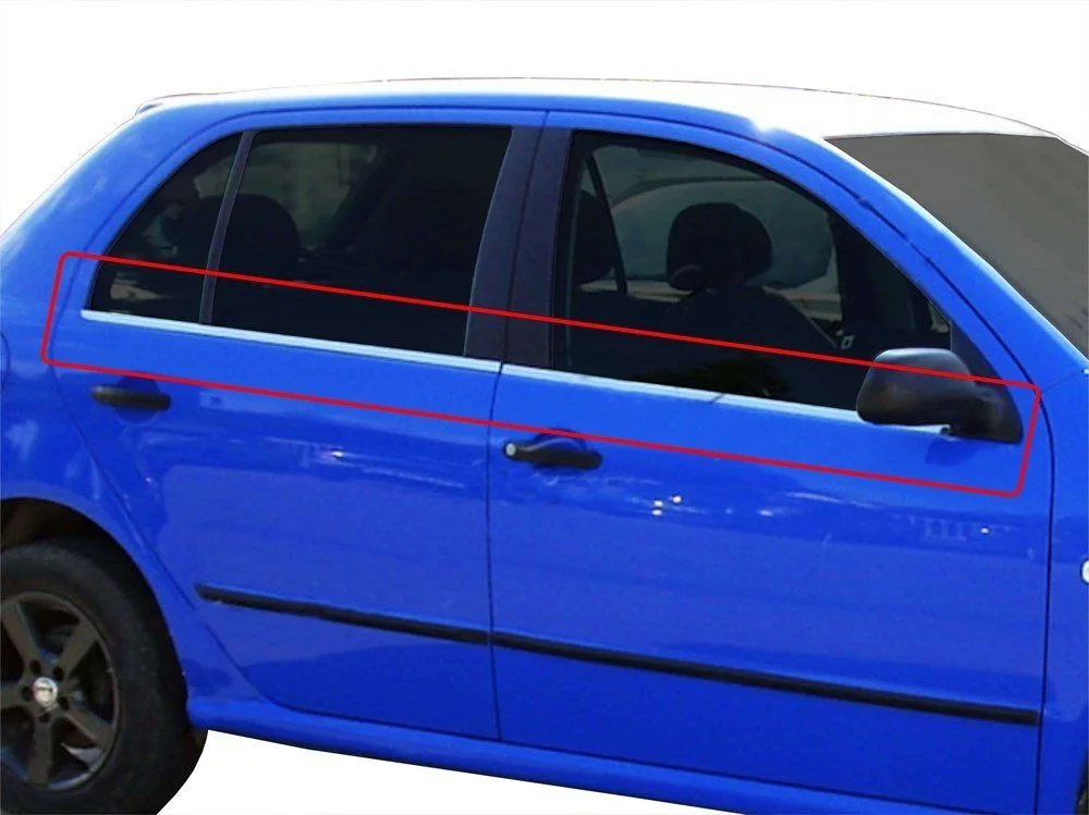 Skoda Fabia Uyumlu 1 6Y Cam Çıtası 4 Parça  Krom 1999-2007