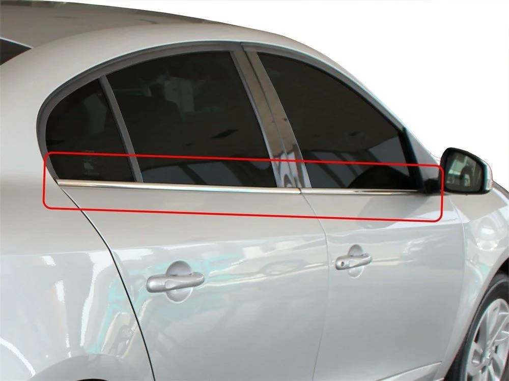 Renault Fluence Uyumlu Sm3 Cam Çıtası 4 Parça  Krom 2010 Ve Sonrası