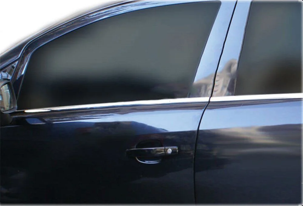 Opel Corsa Uyumlu D Cam Çıtası 4 Parça  Krom 2007 Ve Sonrası