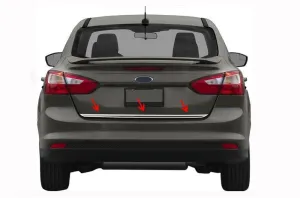 Ford Focus C346 Uyumlu 3 Bagaj Alt Çıta Krom Sedan 2011-2014