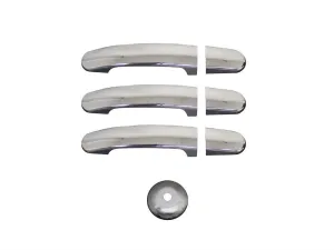 Ford Custom V362 Uyumlu Kapı Kolu 3 Kapı Set 7 Parça Krom 2013 Ve Sonrası